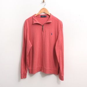 Polo Ralph Lauren Men's Jersey 1/4 Zip Pullover Long Sleeve Sweater Large